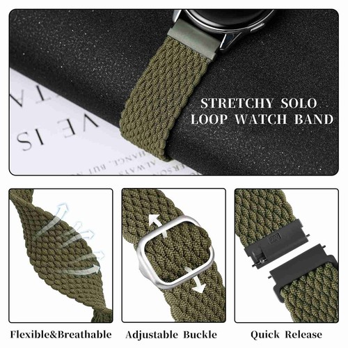 ANBEER 20mm 22mm Nylon Watch Band, Solo Loop, 18mm/24mm Replacement Watchband - Bild 4 von 39