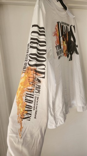 PRPS Goods & Co White Graphic A6 Print Long Sleeve Cotton T-Shirt XL - Picture 6 of 14