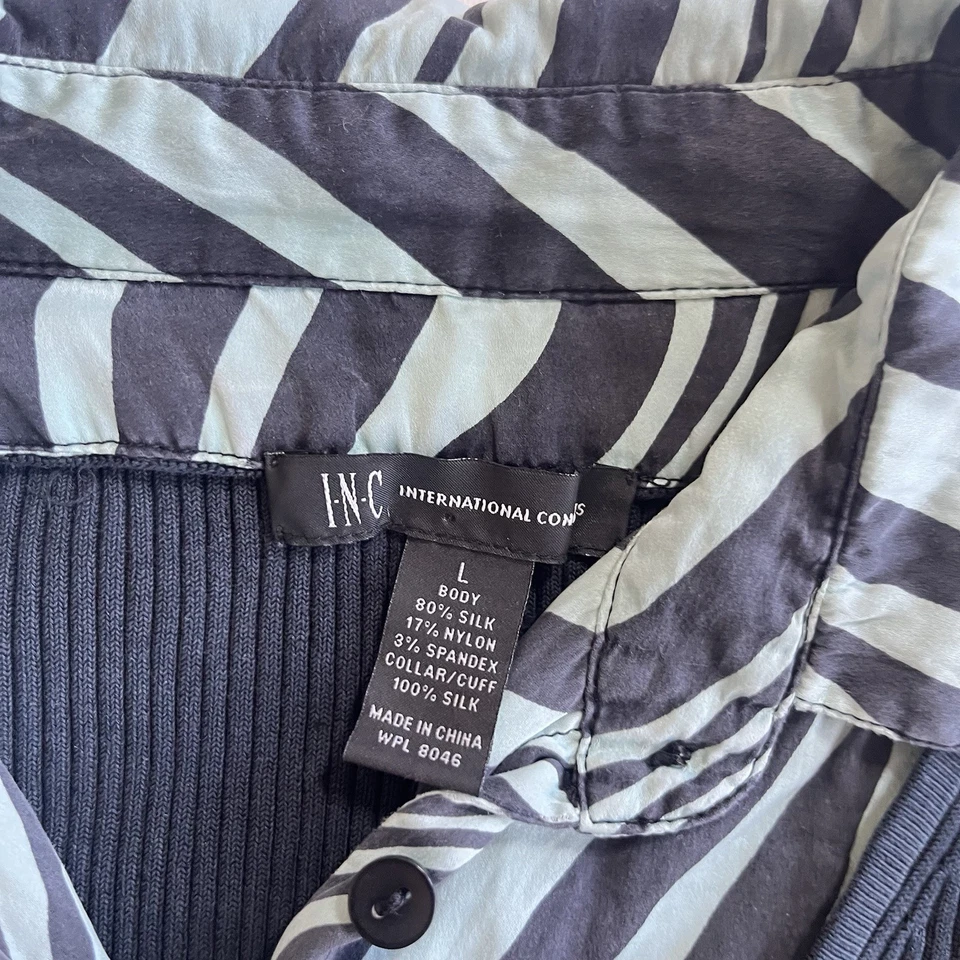 Suéter Henley de Manga Larga a Rayas Años 2000 Y2K Top Gótico Grunge Talla Mediana Foto 4 de 4