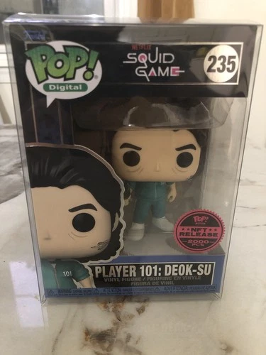 Funko Pop Digital Squid Game Player 101: Deok-Su #235 W/Protector