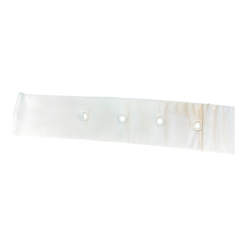Vintage 60s/70s Style White Fabric Belt Round Buckle Red White Blue Retro Small - Picture 6 of 9