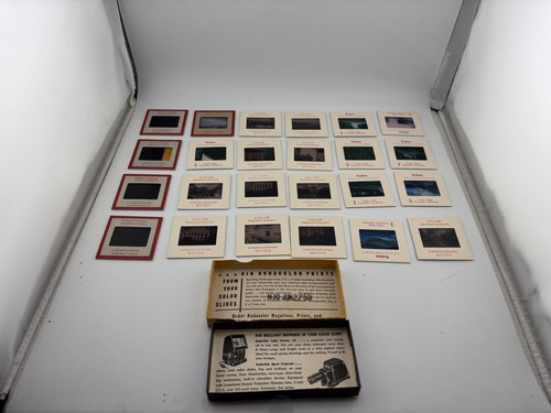 Vintage 35mm Slide Lot Kodachrome Color Transparencies Family Travel
