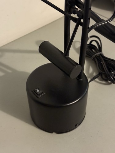 Vintage Ikea Postmodern Black Counter Balanced Halogen Desk Lamp Crane Architect - Picture 8 of 8