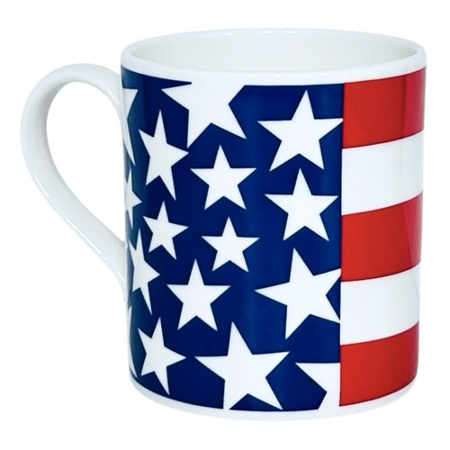 Tazza caffè Mayfair Inghilterra MYF10 bandiera americana rosso blu osso Cina NUOVA - Foto 1 di 8