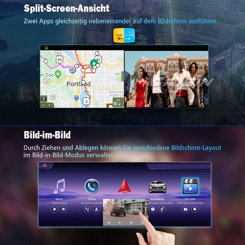 12,3" GPS 8GB+128GB Android 14 CarPlay DAB+ Autoradio USB Mercedes B-Klasse W246 - Bild 15 von 24
