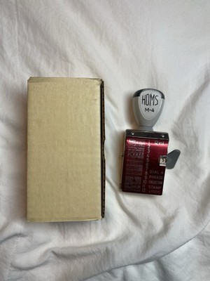 Vintage Homs 12 In 1 M-4 Dial-A-Phrase Collection Stamp With Box