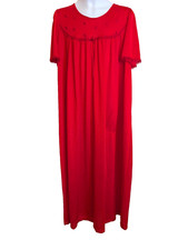 Vintage Amanda Stewart Intimates RED Night Gown size Large 12-14