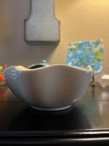southern living at home sienna (pale yellow) ruffle salad bowl (1) - Picture 2 of 3