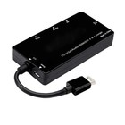 Video Adapter Converters HDMIcompatible to VGA/DVI/Sound 1080P for Home Office