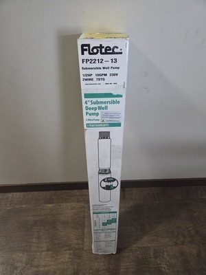 NEW FLOTEC FP2212-13 1/2HP 10GPM Submersible Deep Well Pump 230 VOLT