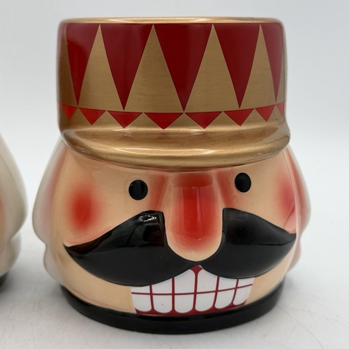 FAO Schwartz Ceramic Christmas Nutcracker Face Mugs Galerie - Picture 2 of 13