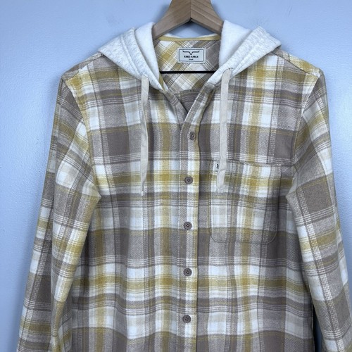 Kimes Ranch Women's Delano Flannel Button Up Hoodie Size S; Western, Cowgirl - Picture 2 of 14