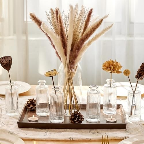 Small Vases for Flowers Mini Clear Glass Bud Vases in Bulk, Mini Flower Vase, - Picture 3 of 6