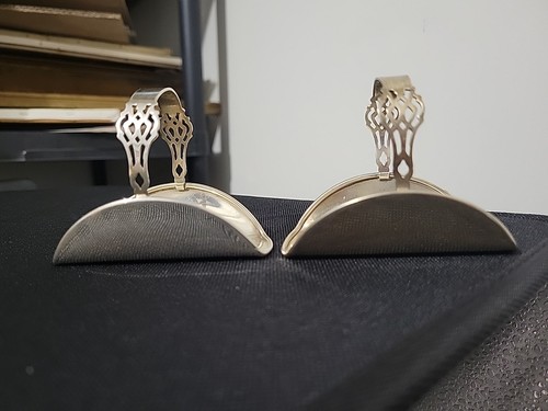Raro Juego De 2 Cestas De Cigarrillos Chippendale De Colección LUNT Plata Esterlina - Imagen 5 de 20