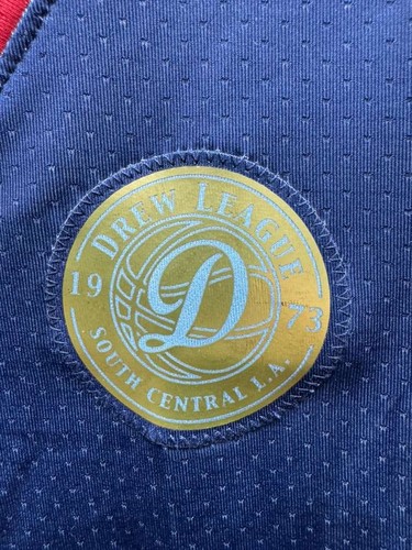 Adidas Drew League 50th Anniversary Basketball Jersey Navy Blue Mens Size M - Picture 8 of 12
