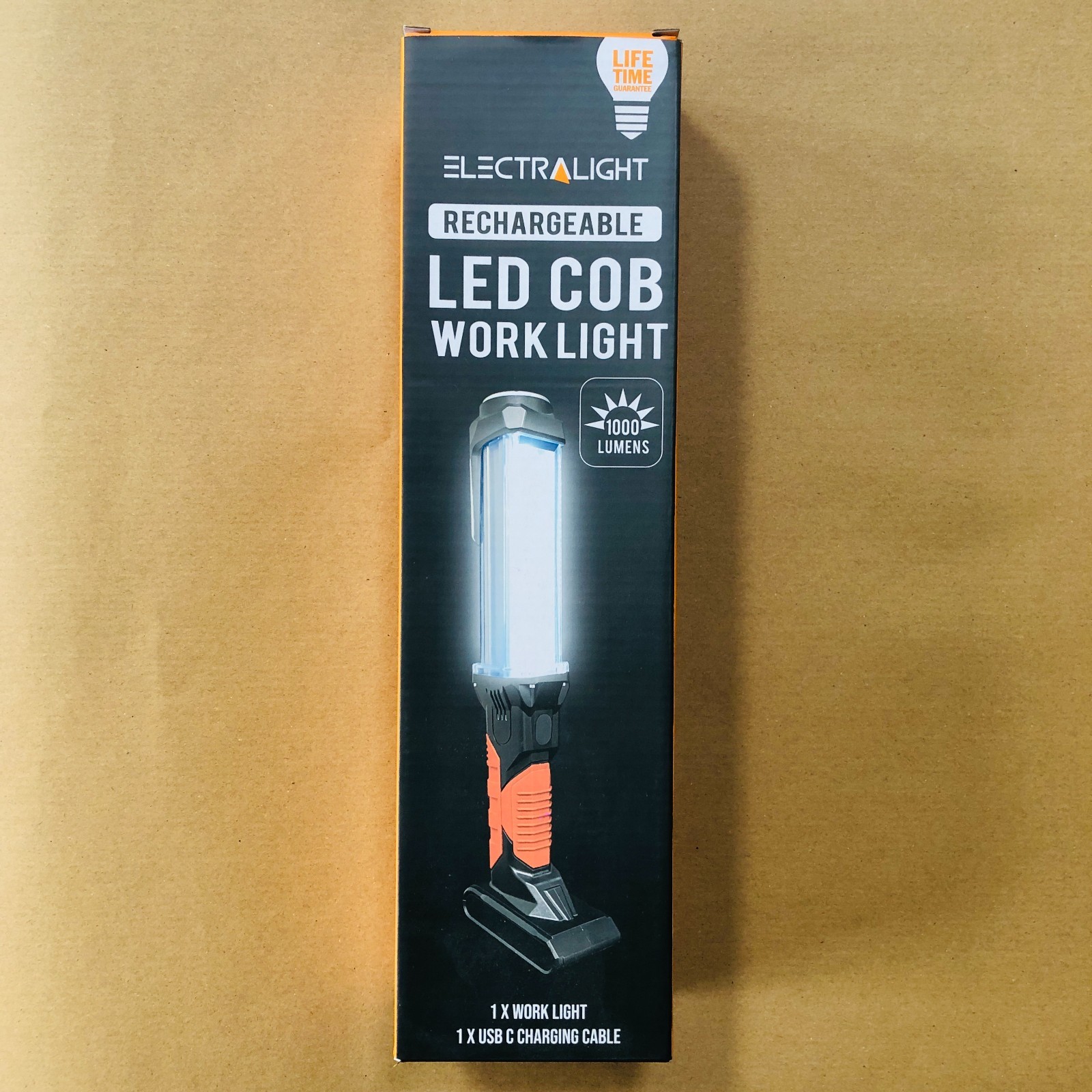 Electralight Rechargeable 1000 Lumens COB LED Work Light Inspection Car Garage