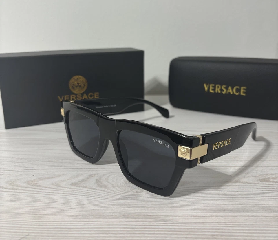 VERSACE VE4464 GB1 87 Black Grey Men's 55 mm Sunglasses - Image 3 of 3