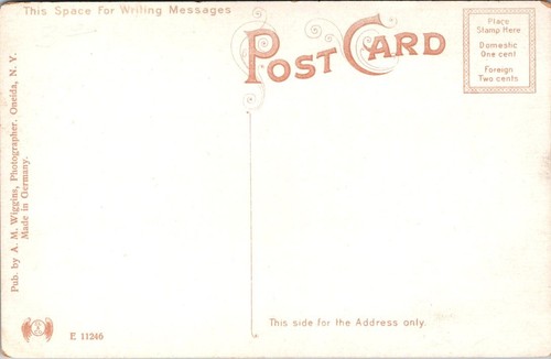 GOLF CLUB HOUSE Oneida, New York NY Postcard - Picture 2 of 2