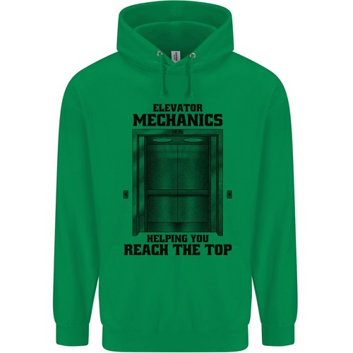 Elevator Mechanic Lift Engineer Childrens Kids Hoodie - Picture 8 of 27