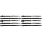 10 stücke Flexible Gummi-Verriegelungsgurt Baum Riemen Baumbindung Gürtel