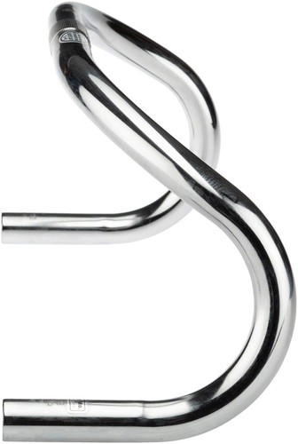 Nitto Track Drop Handlebar 25.4mm Steel, Japanese Keirin Approved, 42cm Silver - Picture 3 of 3