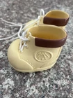 Vtg Cabbage Patch Kids Doll Tan & Brown Lace Up Hiking Boots Shoes CPK