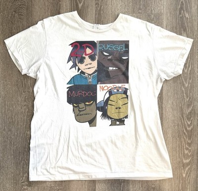 Gorillaz Vintage Band T-Shirt 2-D Russell Murdoc Noodle - Men s Size XL