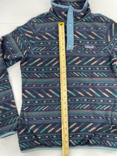 Patagonia Micro D Snap T Pullover Fleece Bergy Bits Nee Navy Women’s Size XS - Picture 5 of 6
