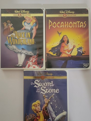 Pocahontas Alice In Wonderland Aristocrats + More Disney Gold Classic Collection - Picture 2 of 4