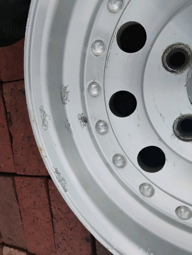 AMERICAN RACING OUTLAW II 14"X6" ALUMINUM ALLOY MAG WHEELS 5 X 4 3/4 Bolt Patt. - Picture 7 of 22
