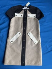 Courreges Leather mini dress Size 36 Fr.Please read the description below.