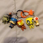 Funko MARVEL COMICS Mini Figure Keychains 1.5"  Iron Man Etc Lot Of 5 Charms
