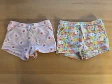 Lot of 2 Carter's Girls Shorts Floral Pattern Size 4T