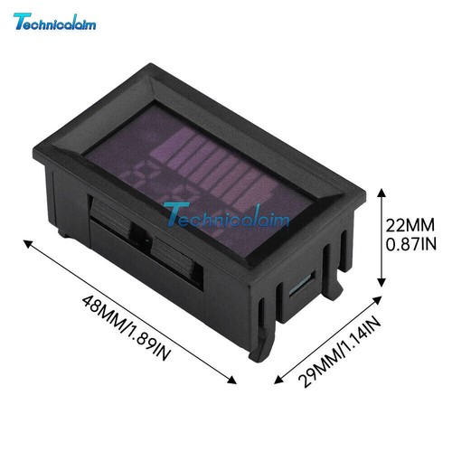 DC 6V-72V Universal LED Battery Monitor Battery Power Level Indicator Voltmeter - Picture 15 of 20