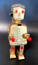 STRENCO ST - 1 Robot Tin 1954-2004 "Golden Strenco" Wind Up LE 2000 Germany 696