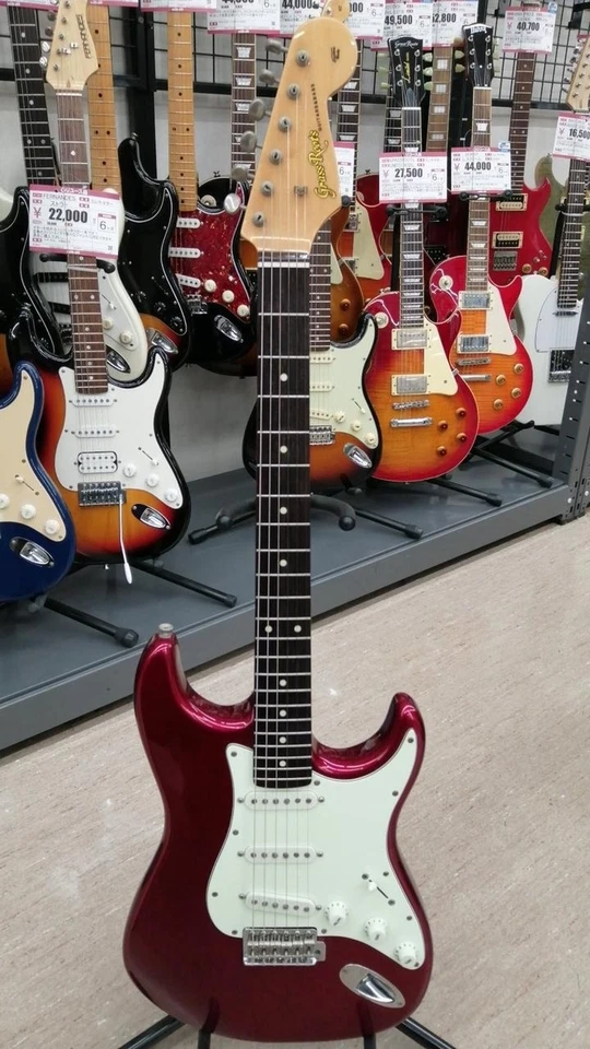 GRASSROOTS G-SE-50R Usado Cuerpo de tilo Cuello de arce Diapasón de palisandro Rojo Foto 4 de 4