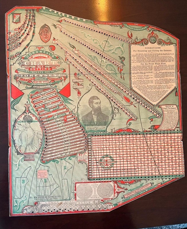 CORNWELL'S Improved Self Fitting Charts with Booklet circa 1885