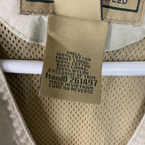 Chaleco utilitario de carga LL Bean Photography para hombre L beige safari pesca IDPA camping - Imagen 12 de 17