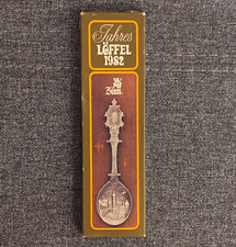 WMF Jahresl&ouml;ffel 1982 aus Zinn Souvenirl&ouml;ffel Burg N&uuml;rnberg