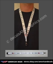 I AM CHARLIE KIRK LANYARD MAGA