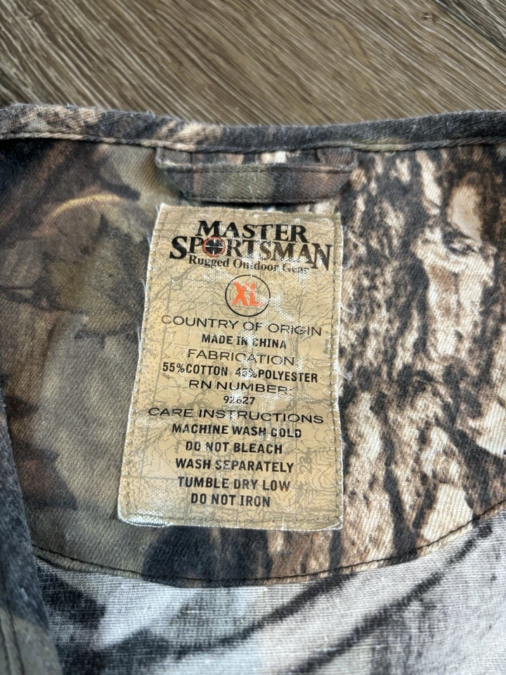 Vintage Master Sportsman Camo Fishing Hunting Outdoor Vest Mens XL - Image 2 of 4