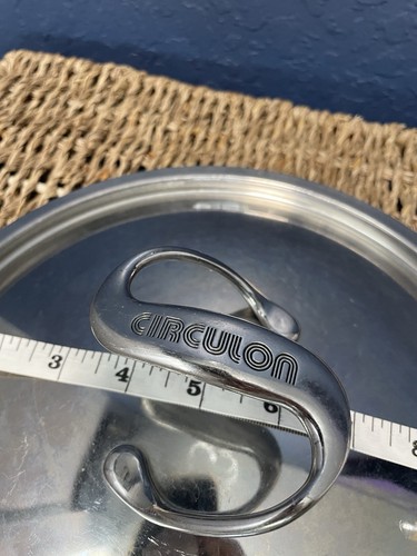 Circulon Helper Handle Stainless Steel Pan Lid 10.25” Outside 9.25” Inside - Picture 2 of 3