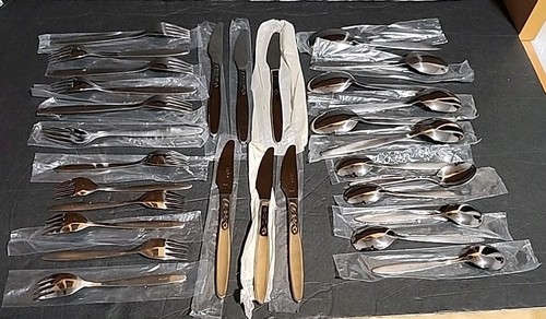 Cuchillos tenedores cucharas de acero inoxidable Amefa Holland 30 piezas USADOS - Imagen 8 de 24
