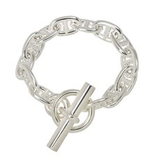 HERMES Chaine dancre MM Bracelet Silver 925 90292012