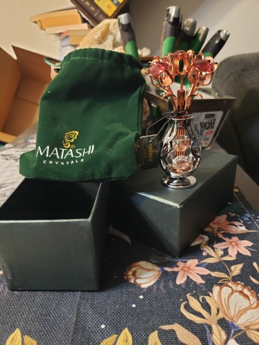 Jarrón de cristal MATASHI de colección 5 1/2