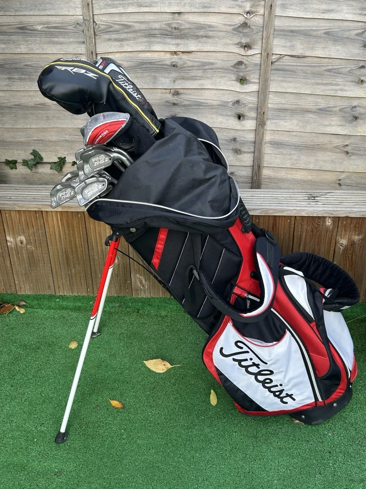 *MENS FULL SET OF PING/ TITLEIST GOLF CLUBS/ REGULAR FLEX/ STAND BAG* - Image 3 of 4