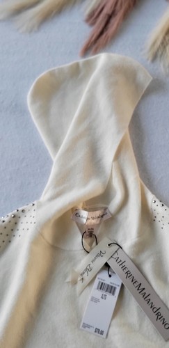Sudadera con Capucha Catherine Malandrino Talla XL Color Beige y Plata - Imagen 6 de 8
