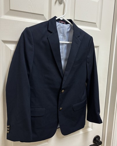 Tommy Hilfiger Boys Youth Size 14 Navy Blue Blazer Sport Coat Jacket - Picture 3 of 14