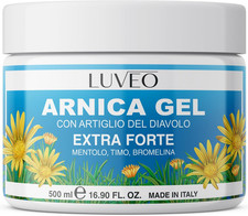 Arnica per Cavalli Uso Umano 500Ml Extra Forte, 100% Arnica Gel Forte, Potenziat