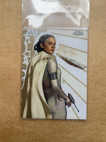 2025 Topps Chrome Star Wars Padme Amidala Galactic Graffiti SP GG-16 💥  GG16 - Picture 7 of 7